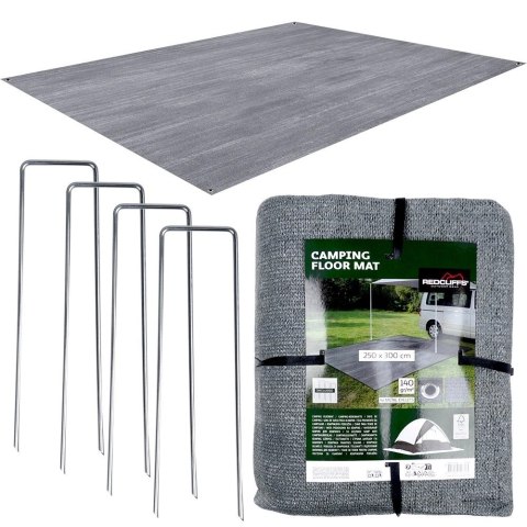 Podłoga do namiotu i przedsionka ze śledziami 250x300 cm 5 el.