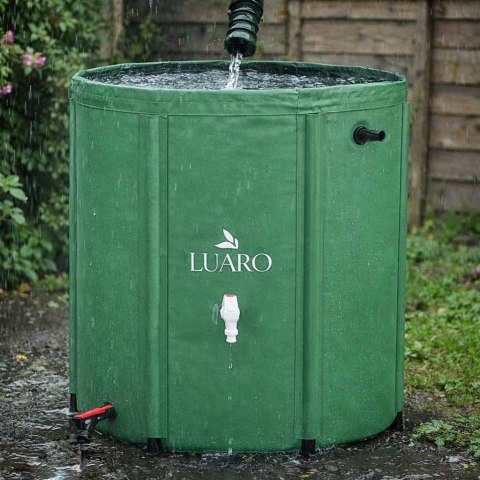 Pojemnik LUARO zbiornik na deszczówkę z kranem beczka na wodę deszczową składana 200 litrów Kik Sp. z o. o. Sp. k.