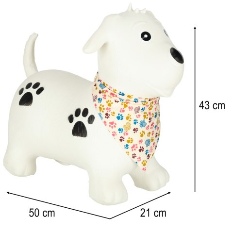 Skoczek dla dzieci do skakania z pompką gumowy piesek Kik Sp. z o. o. Sp. k.