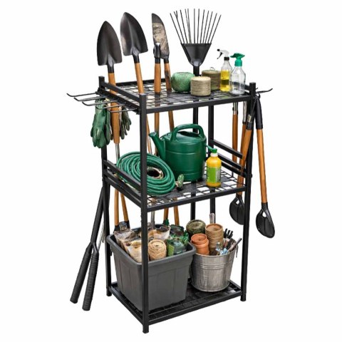 Stojak LUARO na narzędzia ogrodowe grabie łopaty miotły organizer warsztatowy Kik Sp. z o. o. Sp. k.