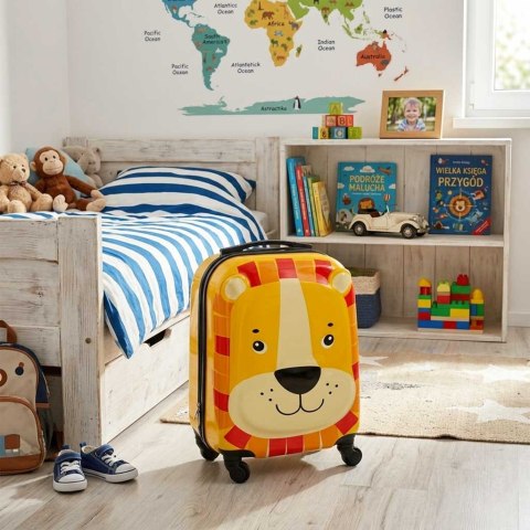 Walizka podróżna dla dzieci bagaż podręczny na kółkach lew Kik Sp. z o. o. Sp. k.