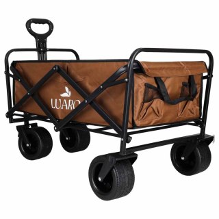 Wózek transportowy LUARO plażowy składany ze stolikiem 2w1 Kik Sp. z o. o. Sp. k.