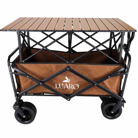 Wózek transportowy LUARO plażowy składany ze stolikiem 2w1 Kik Sp. z o. o. Sp. k.