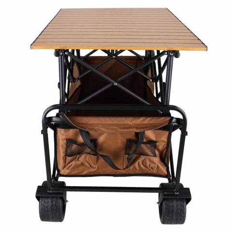 Wózek transportowy LUARO plażowy składany ze stolikiem 2w1 Kik Sp. z o. o. Sp. k.