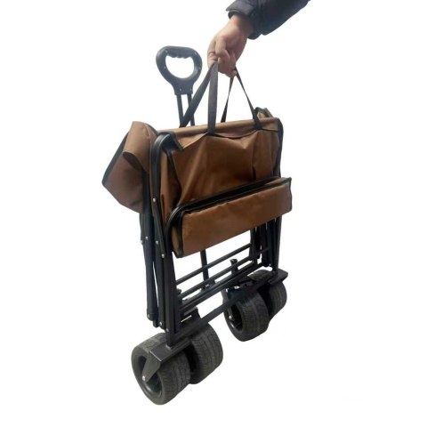 Wózek transportowy LUARO plażowy składany ze stolikiem 2w1 Kik Sp. z o. o. Sp. k.