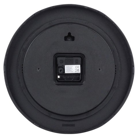 Zegar Ścienny Wiszący Okrągły Czarny Klasyczny do Salonu VILDE 29,5 cm