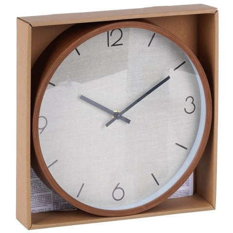 Zegar na Ścianie Ścienny Brązowy Klasyczny Ozdobny Dekoracyjny VILDE 29,5cm