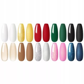 Zestaw do paznokci hybrydowych COSCELIA lampa UV LED + akcesoria Bez marki