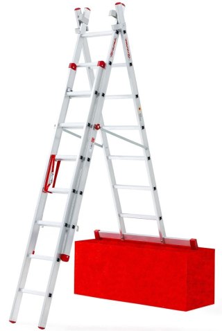 DRABINA TRZYELEMENTOWA 3X7 SZCZEBLI AK225.3SC - F. SCHODOWA FARAONE