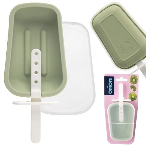 Forma do Lodów ORION Silikonowa Miętowa z Pokrywką Patyczek do Zmywarki