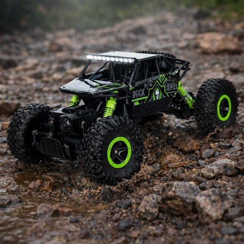 Samochód zdalnie sterowany na pilota RC Rock Crawler HB 2,4GHz 1:18 zielony Kik Sp. z o. o. Sp. k.