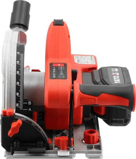 ZAGŁĘBIARKA AKUMULATOROWA 18V + PROWADNICA, 1*4.0AH. YATO