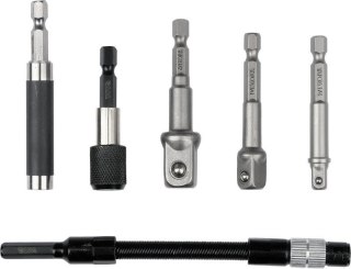 ZESTAW ADAPTERÓW DO NASADEK + UCHWYTY DO BITÓW, 6SZT YATO