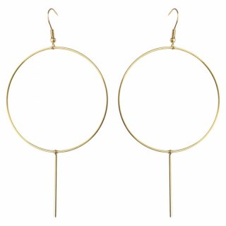 Kolczyki ze stali szlachetnej pozłacanej KST2995