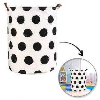 POJEMNIK KOSZ WOREK NA ZABAWKI LUB PRANIE KROPKI 35x45 cm OR2WZ26