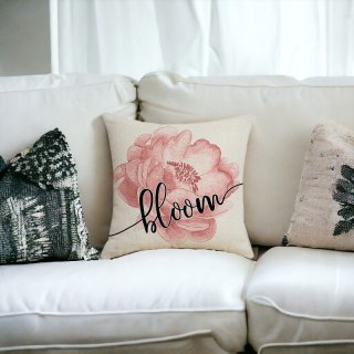 Poszewka na poduszkę 45 x 45 cm motyw wiosenny BOHO POD131