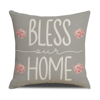 Poszewka na poduszkę 45 x 45 cm motyw wiosenny BOHO POD132