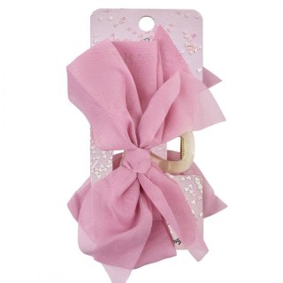 Duża kokarda tiulowa, spinka do włosów, klamra SP303R