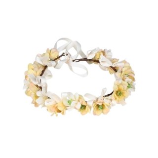 Wianek, opaska do włosów z kwiatów, delikatny wianuszek BOHO W35