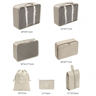 Zestaw podróżny 7 szt kosmetyczek saszetek organizerów KS41WZ1