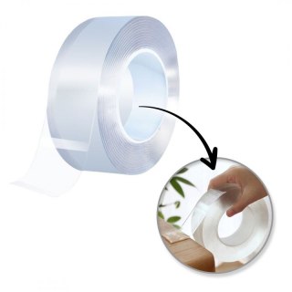 Dwustronna taśma Nano wielokrotnego użytku, szerokość 3 cm, długość 3m MTD02