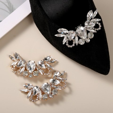 Klipsy do butów z kryształkami, cyrkoniami 2 szt. KDB49