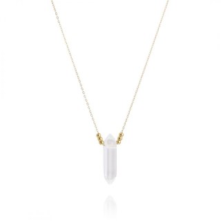 Naszyjnik stal szlachetna pozłacana 14k złotem NST1600