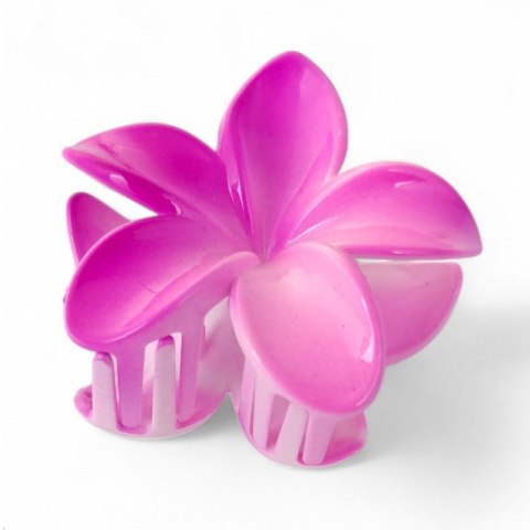 Spinka do włosów klamra XL kwiat OMBRE różowa lato 7,5 x 7,5cm SP380