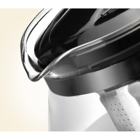 Żaroodporny dzbanek z zaparzaczem i pokrywką 2000 ml - DZ08