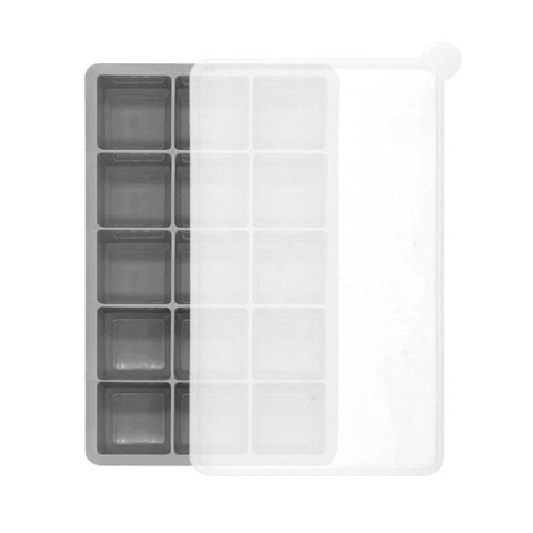 Foremki silikonowe do kostek lodów 15 kostek, szary FNL04