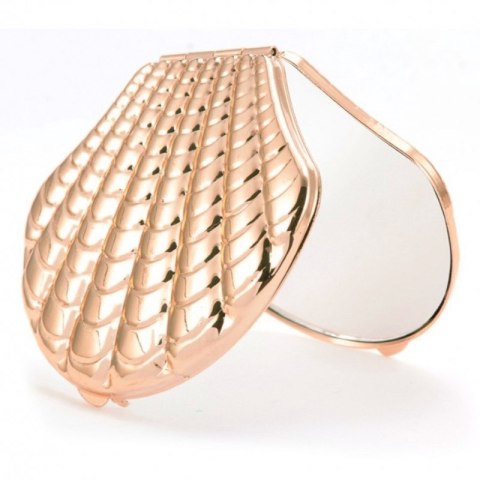 Lusterko kosmetyczne metalowe, otwierane do torebki L20