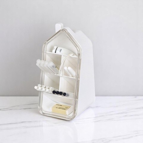 Organizer biurowy, przybornik z przegródkami, domek 11 x 11 x 21,6cm CB72