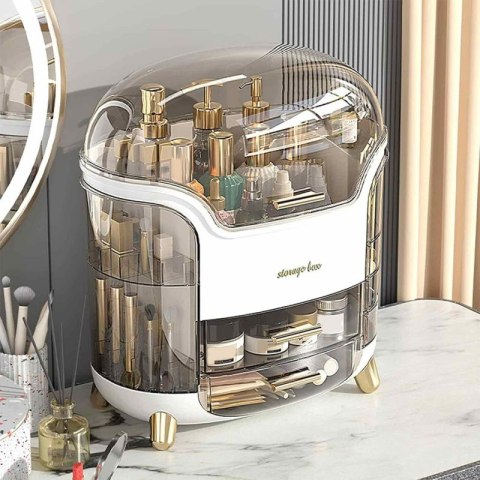 Organizer szkatułka na kosmetyki, biżuterię XL wielopoziomowy CB34