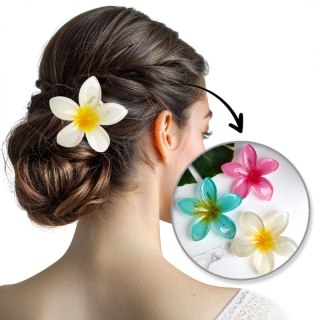 Spinka do włosów klamra XL KLIPS kwiat ombre żółty 6 cm SP404