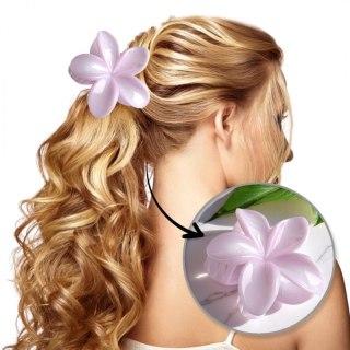 Spinka do włosów klamra XL kwiat Marmurek fiolet 7,5 x 8cm SP399