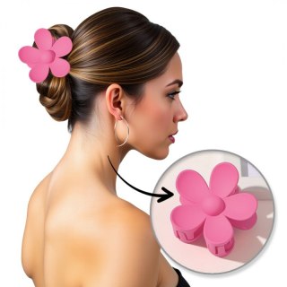 Spinka do włosów klamra XL kwiat ciemny róż 7x7,5 cm SP152CR