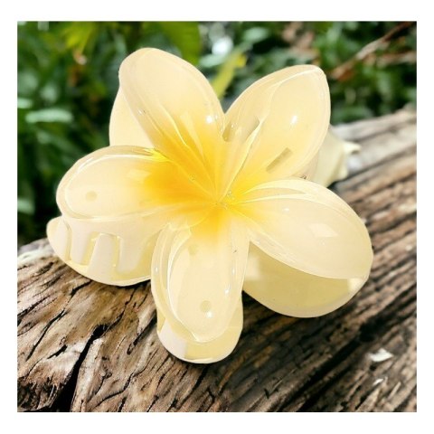 Spinka do włosów klamra XL kwiat ombre żółty 7,5x8cm SP269ZO