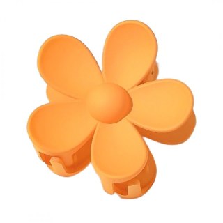 Spinka do włosów klamra XL kwiat pomarańczowy 7x7,5 cm SP196
