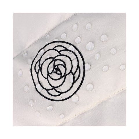 Kosmetyczka damska pikowana duża, wodoodporna biała 22 x 31cm KS144B