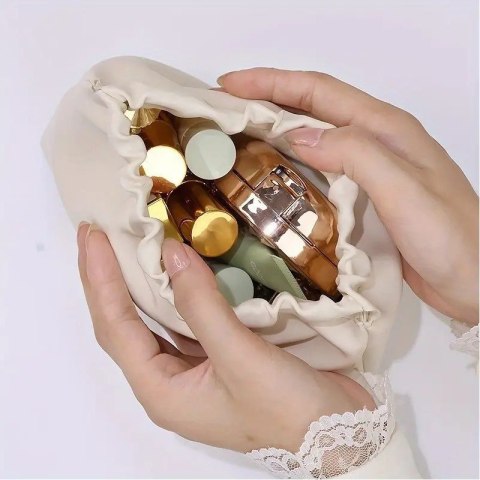 Kosmetyczka, saszetka na kosmetyki, wkładki, ekoskóra rozm S 12,5x9,5cm KS147R