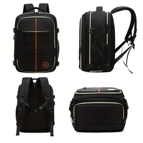 Plecak podróżny, kabinowy do samolotu, wodoodporny, 42x28x21cm PL179