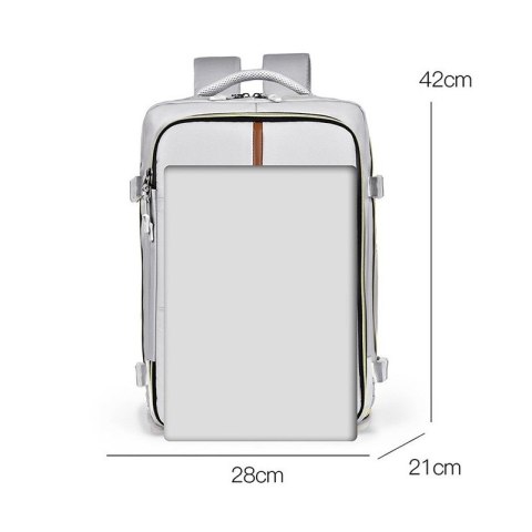 Plecak podróżny, kabinowy do samolotu, wodoodporny, 42x28x21cm PL179