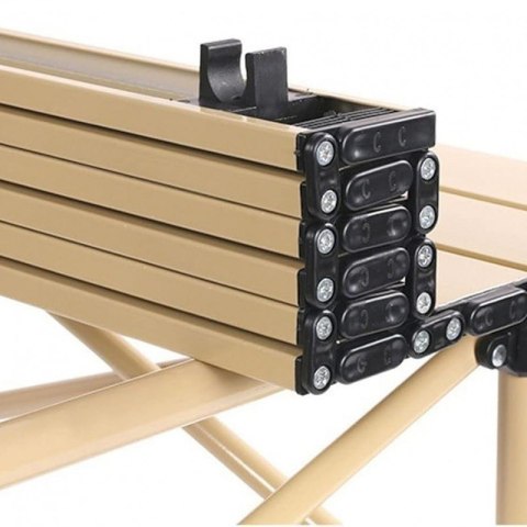 Składany stół cateringowy, turystyczny, piknikowy 53 x 51 cm beżowy SC10JBR