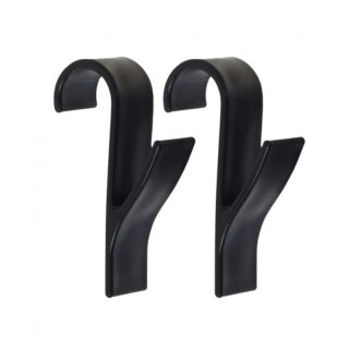 Wieszak, uchwyt, haczyk na grzejnik, prysznic, czarny komplet 2 SZT U16CZZESTAW2