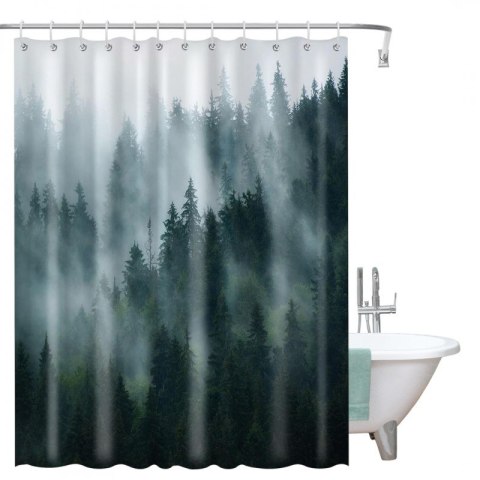 Zasłona prysznicowa, kurtyna z wydrukiem 3D, wodoodporna 200x180 cm ZPR21