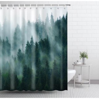 Zasłona prysznicowa, kurtyna z wydrukiem 3D, wodoodporna 200x180 cm ZPR21