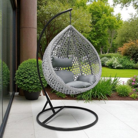 Fotel wiszący huśtawka kokon z poduszkami KR27