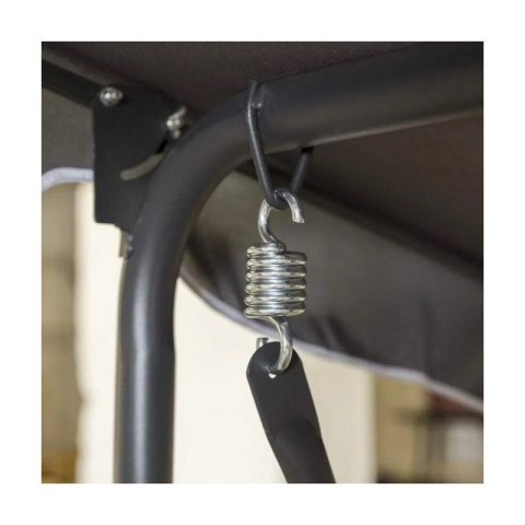 Huśtawka ogrodowa 3-osobowa z baldachimem i 2 poduszkami, zielona HO01ZIE