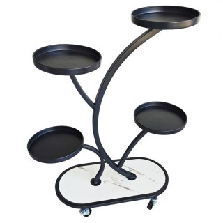 Kwietnik, regał, stojak na kwiaty metalowy na kółkach 50x 25x 80cm SZ43CZ