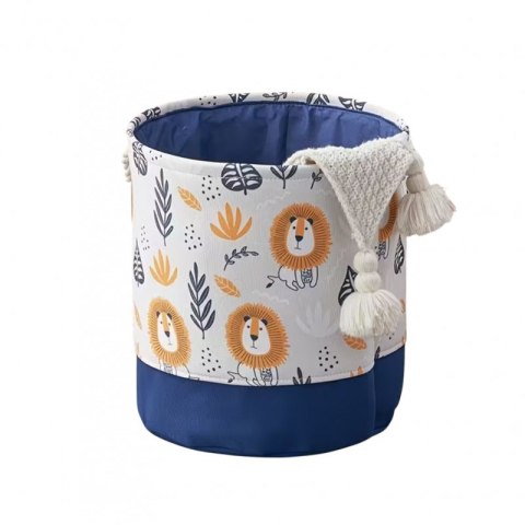 Pojemnik na zabawki kosz, worek na pranie, organizer lwy 40x35cm OR115